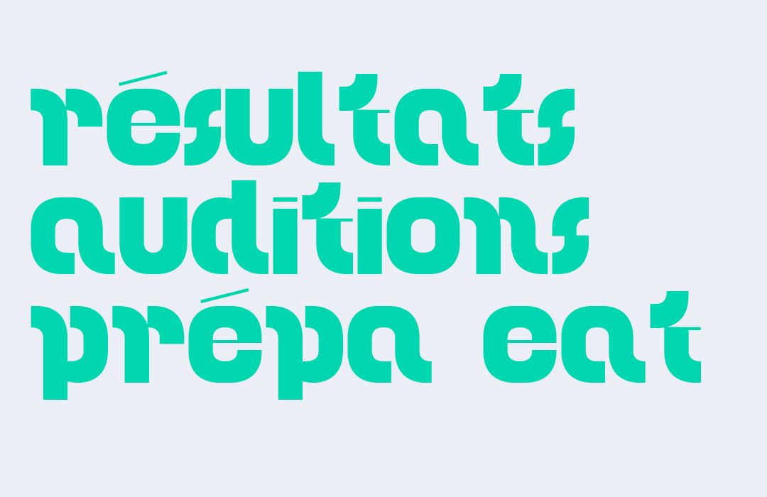 Résultats auditions &#8211; Prépa EAT 2025-2026