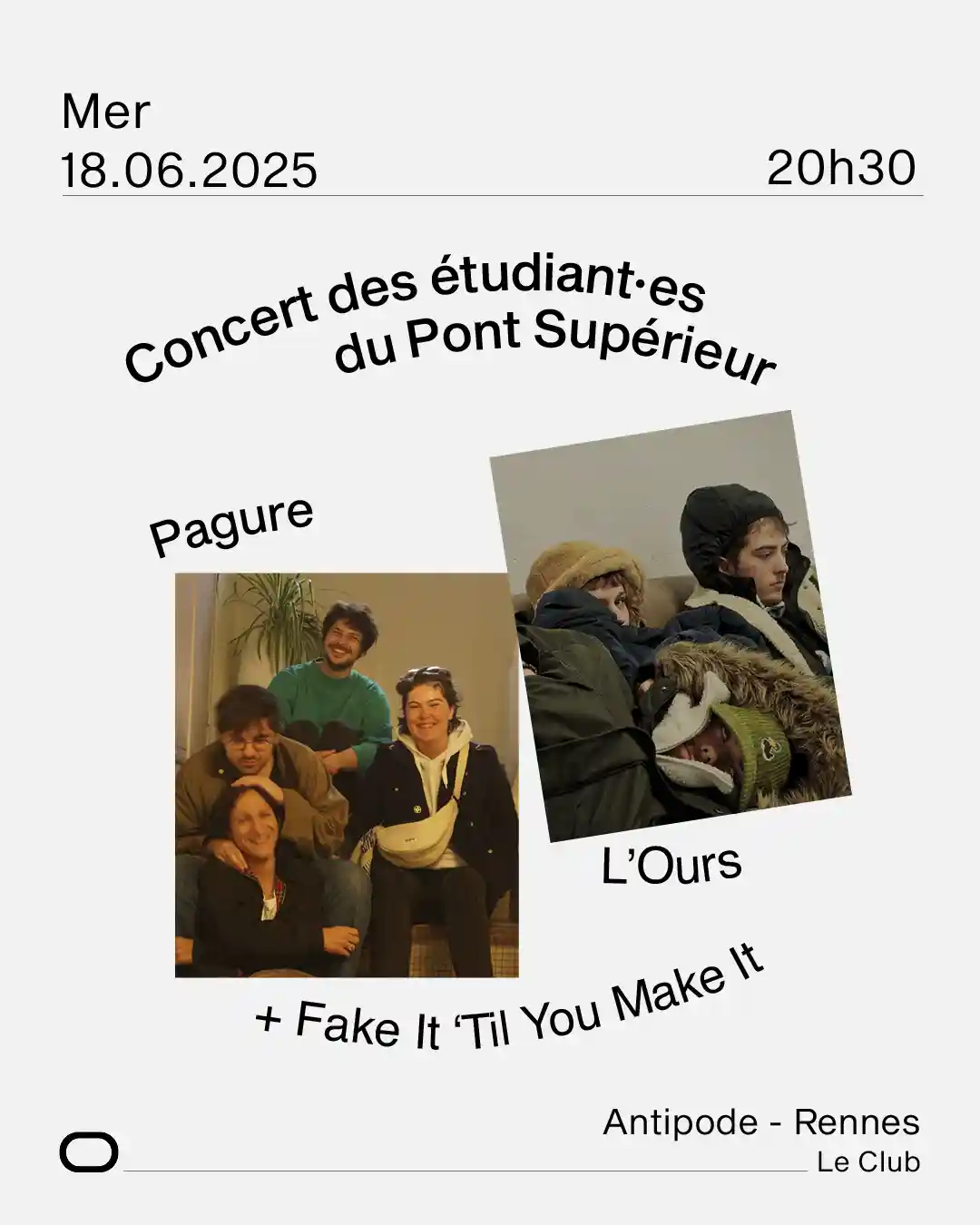 Concert à l’Antipode – Musiques actuelles amplifiées