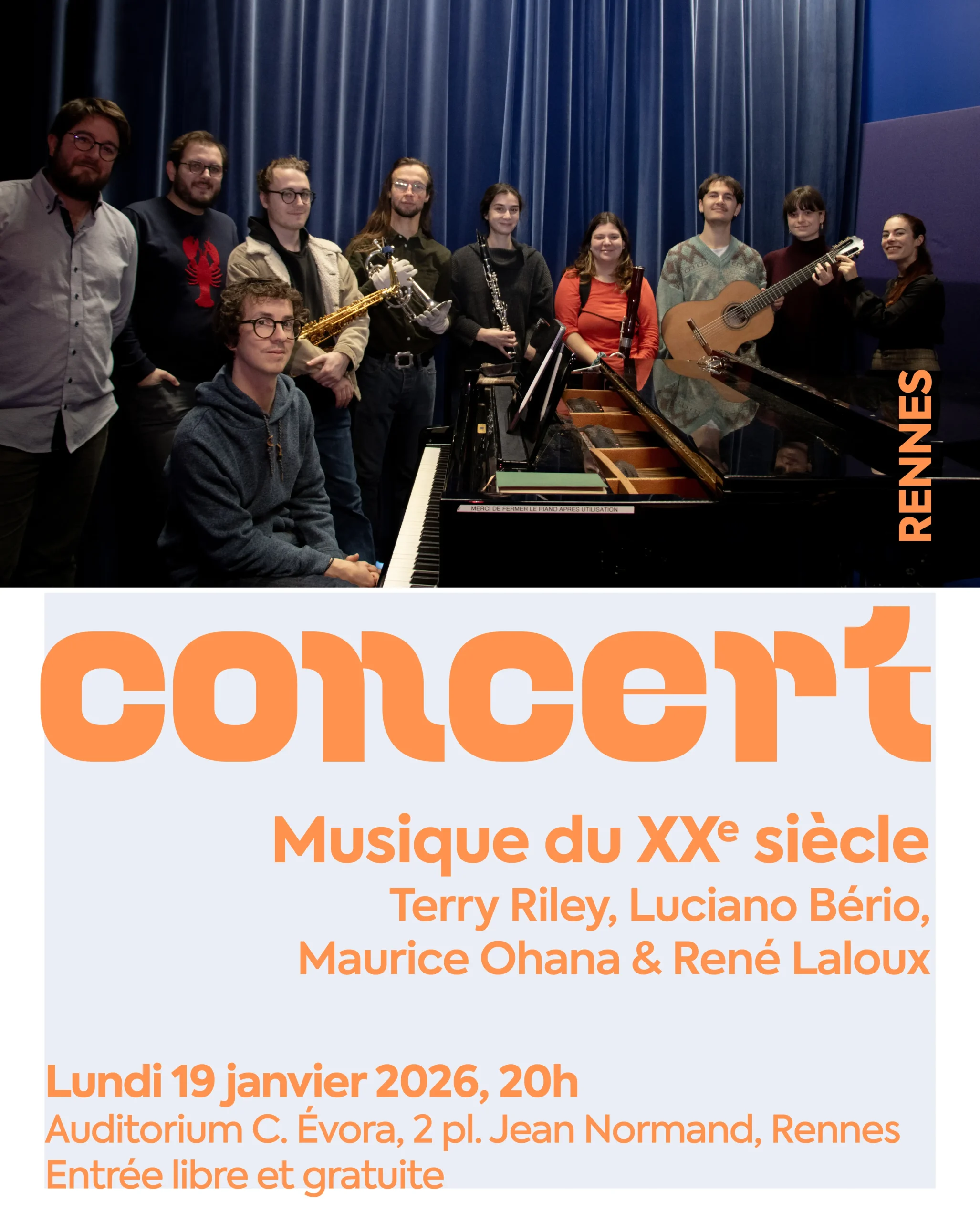 Concert – musique du XXe si&egrave;cle